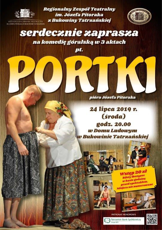 Plakat "Portki" 24.07.2019