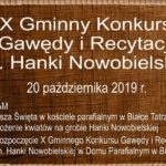 X Gminny Konkurs Gawędy i Recytacji im. Hanki Nowobielskiej