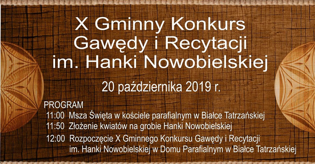 X Gminny Konkurs Gawędy i Recytacji im. Hanki Nowobielskiej