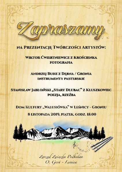 Prezentacja Twórczości Artystów w Leśnicy – Groniu