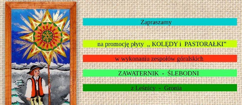 Promocja płyty "Kolędy i Pastorałki" w Leśnicy-Groniu