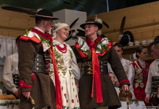 Wesele Góralskie w wykonaniu Zespołu Regionalnego Wiyrchowianie oraz Regionalnego Zespołu Teatralnego im. Józefa Pitoraka z Bukowiny Tatrzańskiej 02.01.2020r.