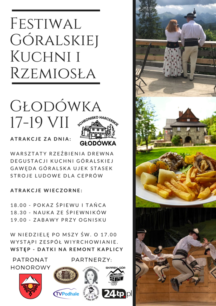 Schronisko Głodówka - festiwal góralski - plakat