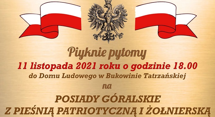 11 listopada 2021 r. – 103. rocznica odzyskania przez Polskę niepodległości