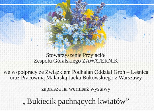 Wystawa Bukiecik Pachnących Kwiatów baner