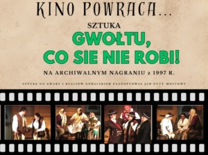 plakat mini Kino w BCK – Gwołtu, co sie nie robi 1997