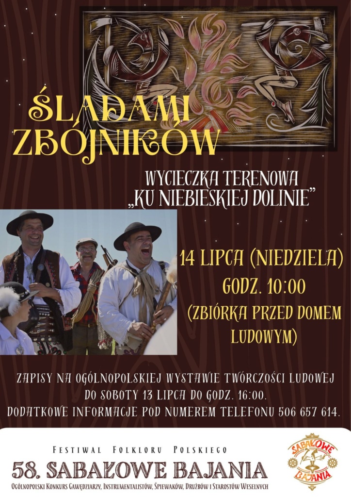 58. Sabałowe Bajania - plakat Śladami Zbójników