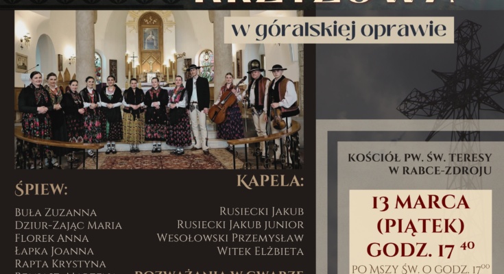 Droga Krzyżowa - Rabka 2026 zaproszenie