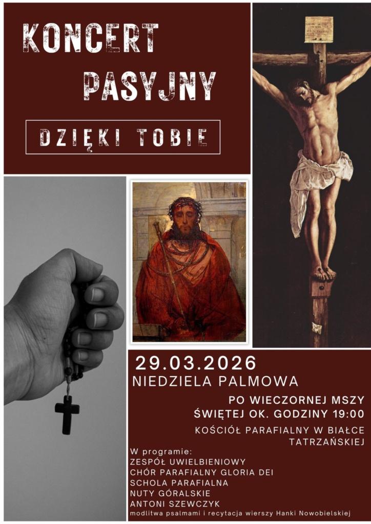 KONCERT PASYJNY - DZIĘKI TOBIE - plakat 2026