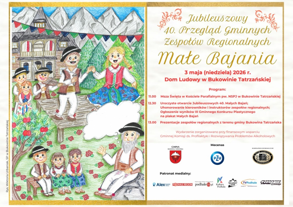 plakat 40. Małe Bajania 