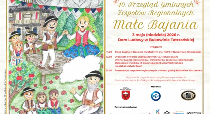 plakat 40. Małe Bajania